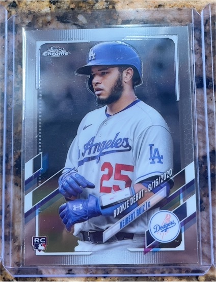 2021 Topps Chrome Update #US309 Keibert Ruiz Rookie Debut — front