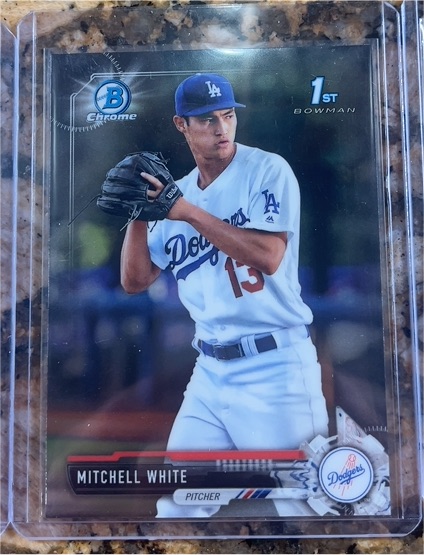 2017 Bowman Chrome #BCP190 Mitchell White — front