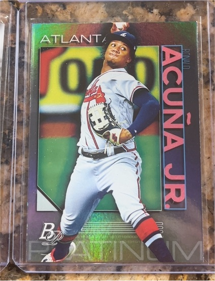 2020 Bowman Platinum #62 Ronald Acuña Jr. — front