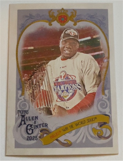 2025 Topps Allen & Ginter Sweet Victory #SV-33 Ryan Howard — front
