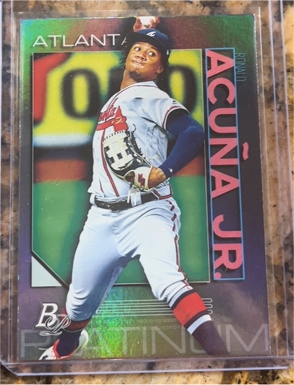 2020 Bowman Platinum #62 Ronald Acuna Jr. — front