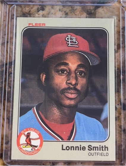1983 Fleer #21 Lonnie Smith — front