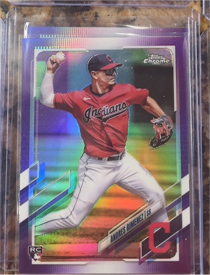 2021 Topps Chrome Update #USC33 Andres Gimenez — front