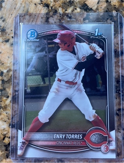 2025 Bowman Chrome #BCP-168 Enry Torres — front