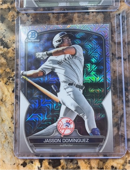 2023 Bowman Chrome Mega Box Mojo Refractor #BCP-225 Jasson Dominguez — front