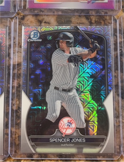 2023 Bowman Chrome Mega Box Mojo Refractor #BCP-178 Spencer Jones — front