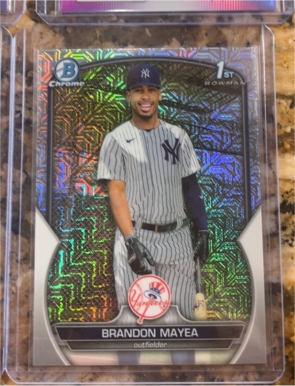 2023 Bowman Chrome #BCP-188 Brandon Mayea — front