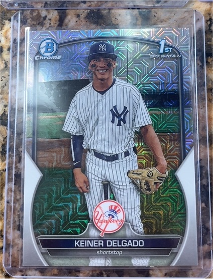 2023 Bowman Chrome Prospects #BCP-191 Keiner Delgado — front