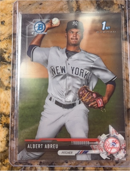 2017 Bowman Chrome #CPA-AA Albert Abreu — front