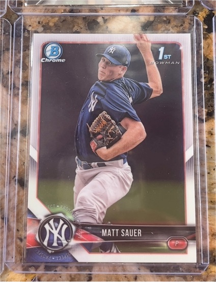 2018 Bowman Chrome Prospects #BCP102 Matt Sauer — front