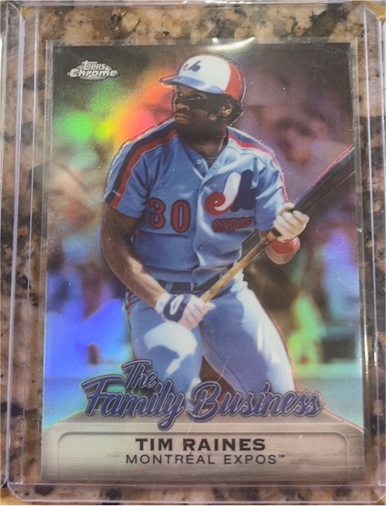 2019 Topps Chrome Update #FBC-12 Tim Raines The Family Business — front