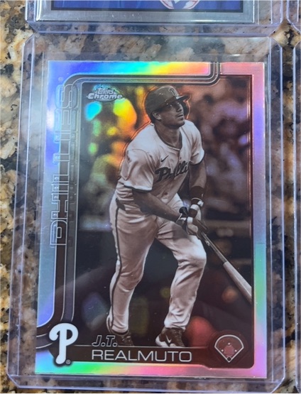 2025 Topps Chrome Sepia Refractor #2 J.T. Realmuto — front