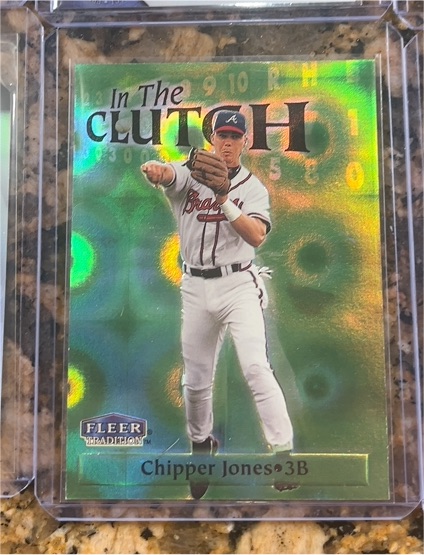 1998 Fleer Tradition In The Clutch #10 Chipper Jones — front