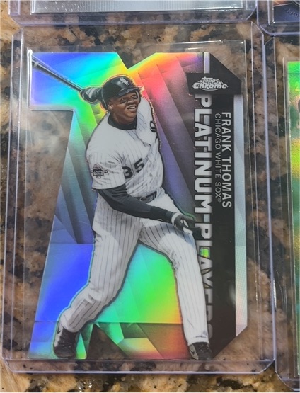2021 Topps Chrome Update #CPDC-10 Frank Thomas Platinum Players Die Cut — front