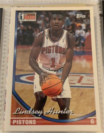 1993-94 Topps #331 Lindsey Hunter — front