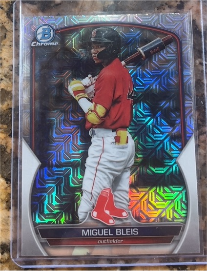 2023 Bowman Chrome #BCP-223 Miguel Bleis — front