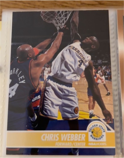 1994-95 Hoops #71 Chris Webber — front