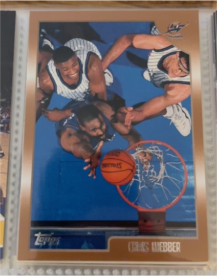 1998-99 Topps #13 Chris Webber Washington Wizards — front