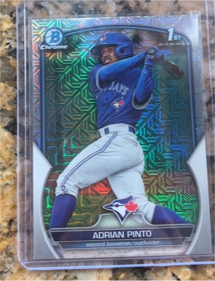 2023 Bowman Chrome #BCP-250 Adrian Pinto — front