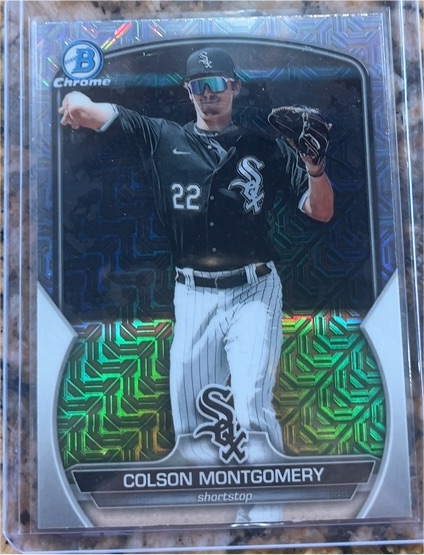 2023 Bowman Chrome #BCP-165 Colson Montgomery Mojo Refractor — front