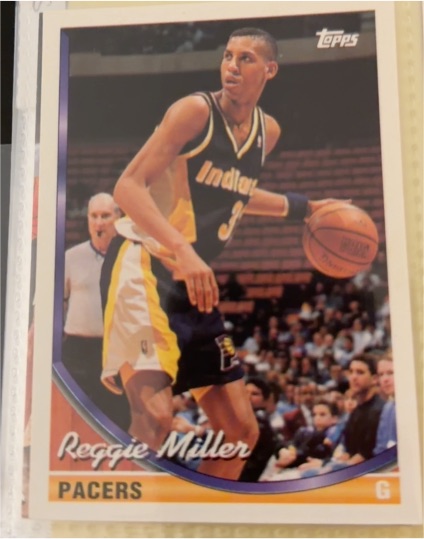 1993-94 Topps #187 Reggie Miller — front