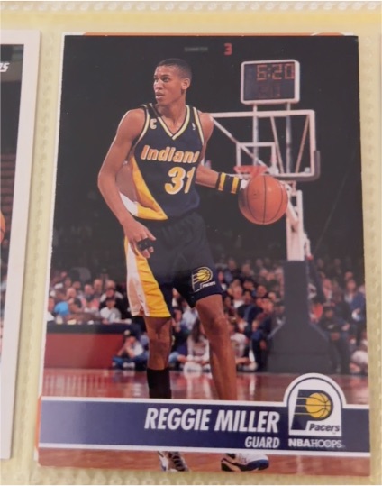 1994 Hoops #86 Reggie Miller — front