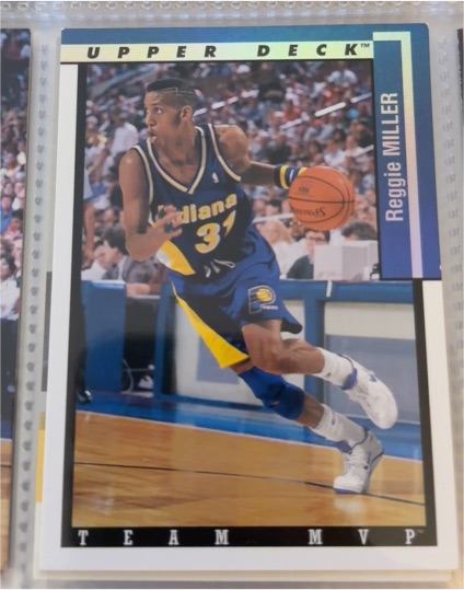 1993-94 Upper Deck #TM11 Reggie Miller Team MVP — front