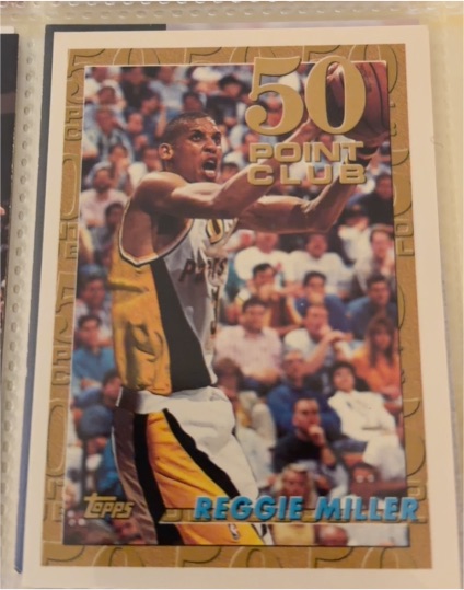 1993 Topps #57 Reggie Miller 50 Point Club — front