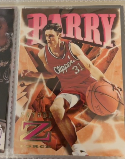 1996-97 SkyBox Z-Force #40 Brent Barry — front