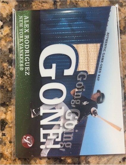 2004 Topps Pristine Going Going Gone! Bat Relic Alex Rodriguez — front