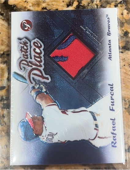 2004 Topps Pristine Patch Place #PP-RF Rafael Furcal — front
