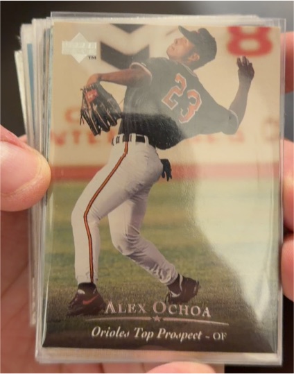 1994 Upper Deck Top Prospect #3 Alex Ochoa — front