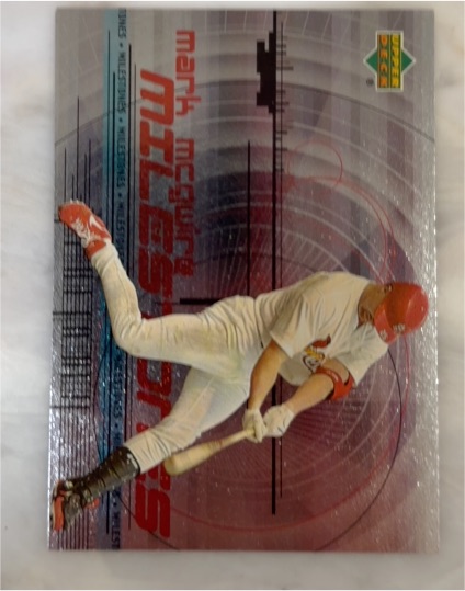 1999 Upper Deck McDonald's McGwire Milestones Mark McGwire #M9 — front