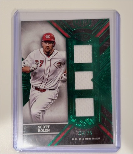 2025 Topps Tier One Green Triple Relics #T1TR-SR Scott Rolen — front