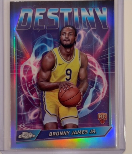 2024-25 Topps Chrome #D-24 Bronny James Jr. Destiny — front