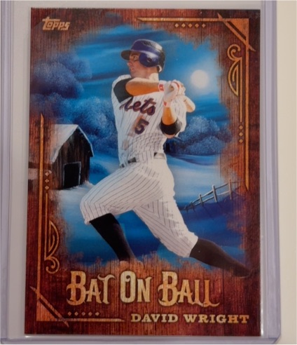 2025 Topps x Bob Ross The Joy of Baseball #BOB-8 David Wright Bat On Ball — front