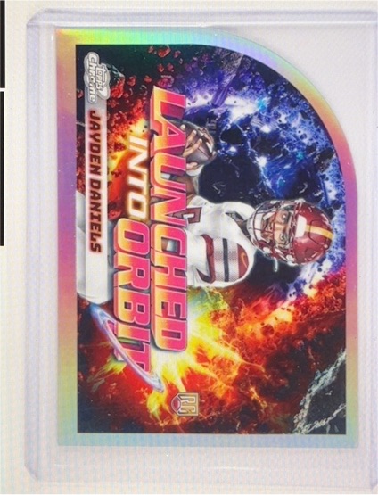 2024 Topps Chrome Cosmic Launched Into Orbit #LIO-10 Jayden Daniels — front