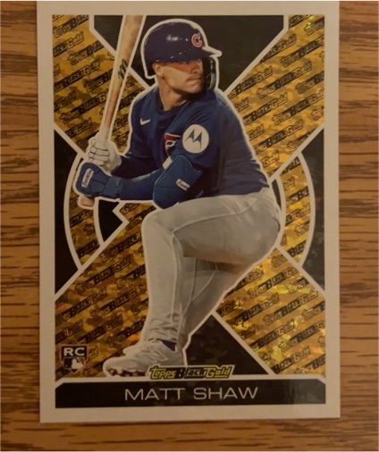 2025 Topps Update Black Gold #BG-7 Matt Shaw — front