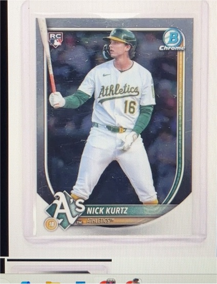 2025 Bowman Chrome #93 Nick Kurtz — front