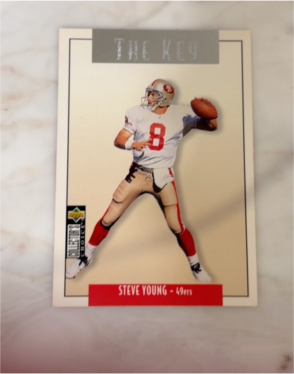 1995 Upper Deck Collector's Choice The Key #U65 Steve Young — front