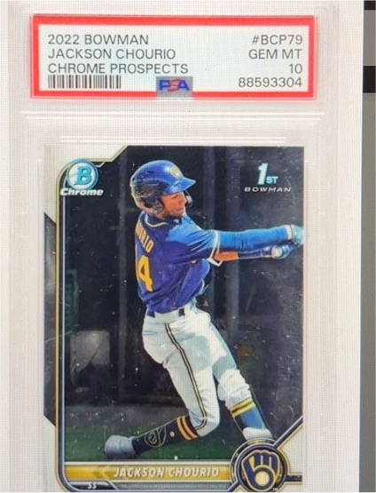 2022 Bowman Chrome Prospects #BCP79 Jackson Chourio — front