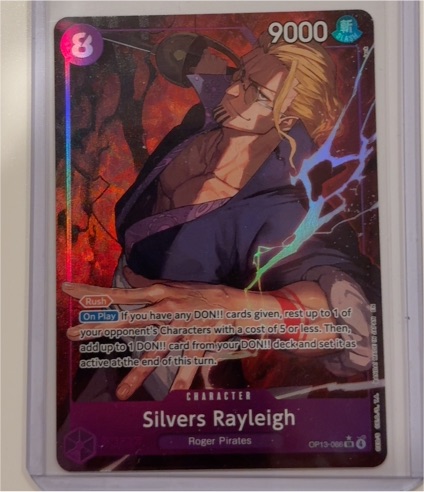 One Piece Card Game OP13-066 Silvers Rayleigh Carrying On His Will — front