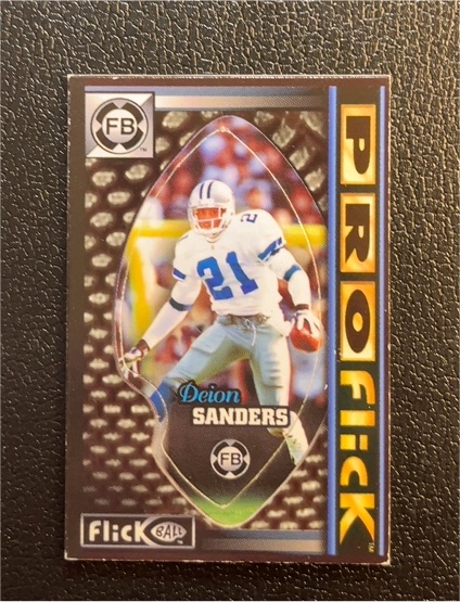 1997 FlickBall ProFlick #34 Deion Sanders Dallas Cowboys — front