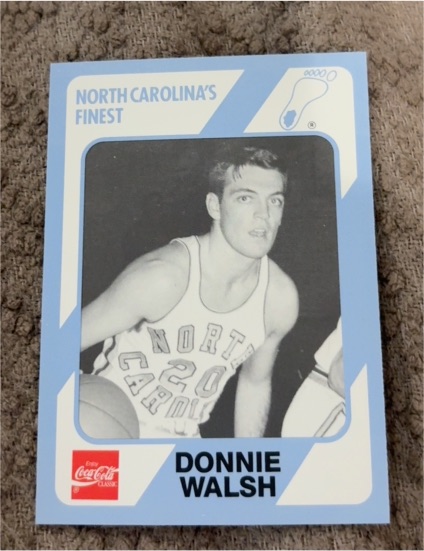 1989 Collegiate Collection #154 Donnie Walsh North Carolina's Finest — front