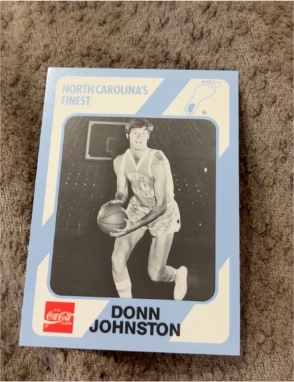 1989-90 North Carolina Collegiate Collection #170 Donn Johnston — front
