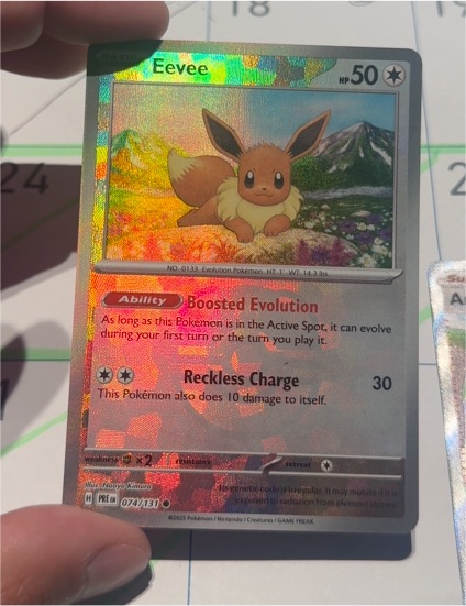 2025 Pokémon Prismatic Evolutions #074 Eevee — front