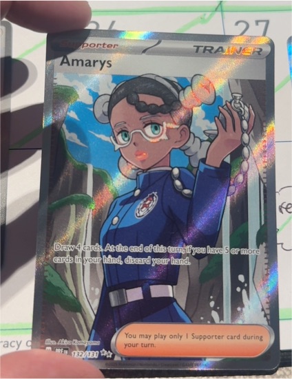 2025 Pokémon Scarlet & Violet Prismatic Evolutions #132 Amarys — front