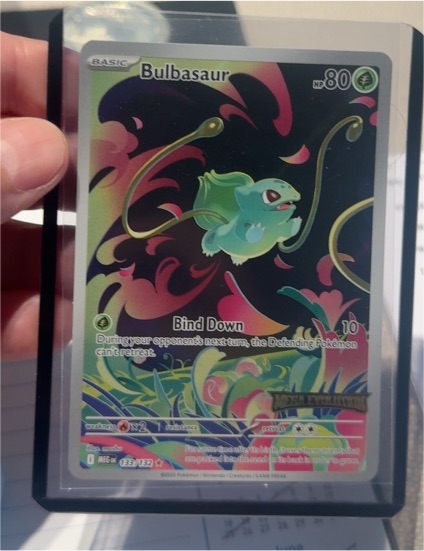 2025 Pokémon #133 Bulbasaur Mega Evolution Stamped Promo — front