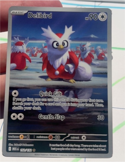 2025 Pokemon ME01: Mega Evolution #152 Delibird Illustration Rare — front