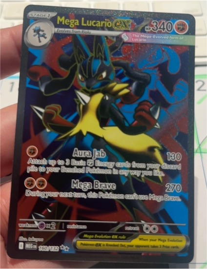 2025 Pokémon Mega Evolution #160 Mega Lucario GX — front